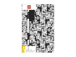 Iconic Notebook with Black Gel Pen (Minifigure Theme)